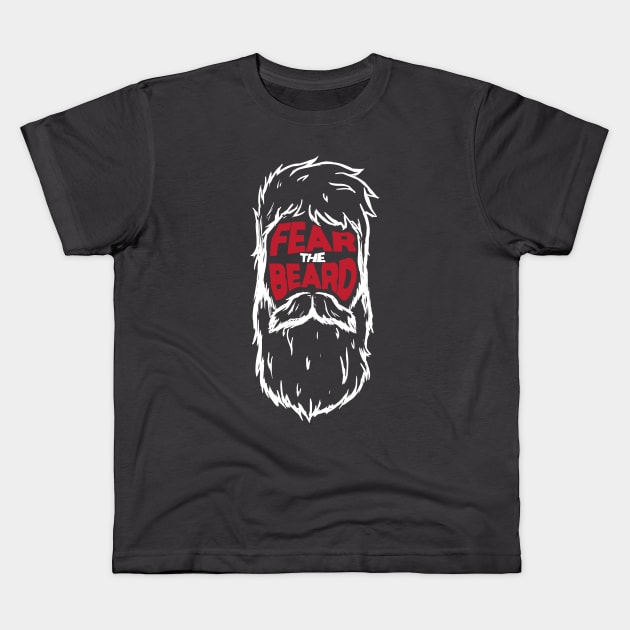 Fear The Beard Kids T-Shirt by A Comic Wizard